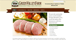 Desktop Screenshot of greenvalleyfarmct.com